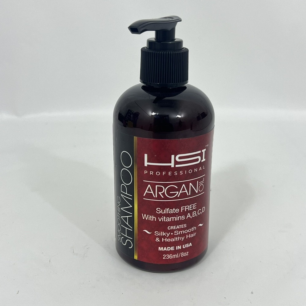 HSI Professional Argan Oil Shampoo Silky Smooth and Healthy Hair 8oz (236ml) New